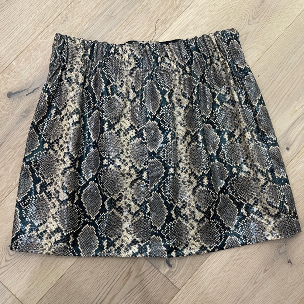 Python Faux Leather Skirt - Picture 2 of 3